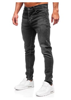 Czarne spodnie jeansowe męskie regular fit Denley 6311 ze sklepu Denley w kategorii Jeansy męskie - zdjęcie 167739630