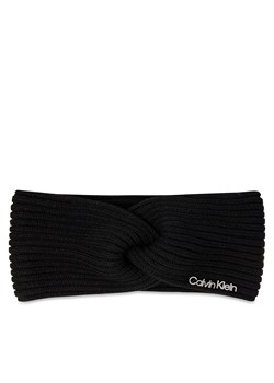 Opaska materiałowa Calvin Klein Ck Must Logo Twisted Headband K60K611400 Ck Black BEH ze sklepu eobuwie.pl w kategorii Opaski do włosów - zdjęcie 167741102