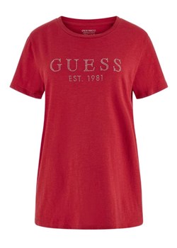 t-shirt damski guess w3gi76 k8g01 g532 czerwony ze sklepu Royal Shop w kategorii Bluzki damskie - zdjęcie 167741414