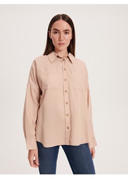 Reserved - Koszula z lyocellu - beżowy ze sklepu Reserved w kategorii Koszule damskie - zdjęcie 167750623
