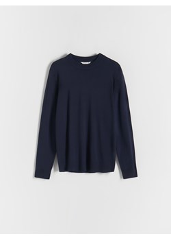 Reserved - Sweter z wiskozą - granatowy ze sklepu Reserved w kategorii Swetry męskie - zdjęcie 167753073