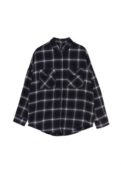 Cropp - Czarna koszula w kratę - surowy granatowy ze sklepu Cropp w kategorii Koszule damskie - zdjęcie 167755372