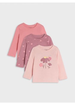 Sinsay - Koszulki 3 pack - różowy ze sklepu Sinsay w kategorii Kaftaniki i bluzki - zdjęcie 167755690
