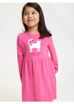 Sinsay - Sukienka z marszczeniami - różowy ze sklepu Sinsay w kategorii Sukienki dziewczęce - zdjęcie 167755711