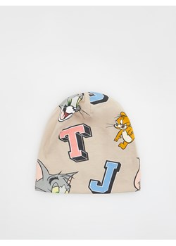 Reserved - Czapka Tom i Jerry - beżowy ze sklepu Reserved w kategorii Czapki dziecięce - zdjęcie 167763154