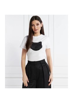 Karl Lagerfeld T-shirt boucle choupette | Regular Fit ze sklepu Gomez Fashion Store w kategorii Bluzki damskie - zdjęcie 167763781