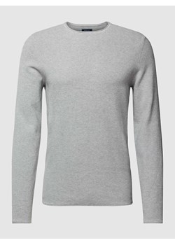 Sweter z dzianiny z fakturowanym wzorem ze sklepu Peek&Cloppenburg  w kategorii Swetry męskie - zdjęcie 167764932