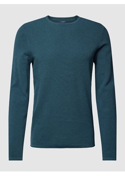 Sweter z dzianiny z fakturowanym wzorem ze sklepu Peek&Cloppenburg  w kategorii Swetry męskie - zdjęcie 167765042