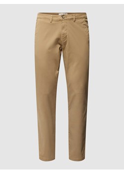 Chinosy o kroju slim fit w jednolitym kolorze model ‘NEW Miles’ ze sklepu Peek&Cloppenburg  w kategorii Spodnie męskie - zdjęcie 167765592
