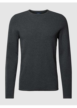 Sweter z dzianiny z fakturowanym wzorem ze sklepu Peek&Cloppenburg  w kategorii Swetry męskie - zdjęcie 167765832