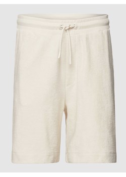 Szorty z dzianiny dresowej z bawełny model ‘Setowel’ ze sklepu Peek&Cloppenburg  w kategorii Spodenki męskie - zdjęcie 167769124