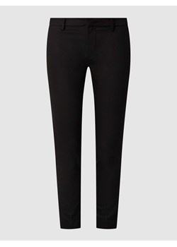 Spodnie ze streczem i aplikacją z logo model ‘ABBY NIGHT PANT’ ze sklepu Peek&Cloppenburg  w kategorii Spodnie damskie - zdjęcie 167774051