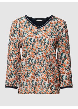 Bluzka z wiskozy z długim rękawem i wzorem na całej powierzchni ze sklepu Peek&Cloppenburg  w kategorii Bluzki damskie - zdjęcie 167774112