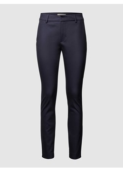 Spodnie ze streczem i aplikacją z logo model ‘ABBY NIGHT PANT’ ze sklepu Peek&Cloppenburg  w kategorii Spodnie damskie - zdjęcie 167774663