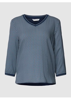 Bluzka z wiskozy z długim rękawem i wzorem na całej powierzchni ze sklepu Peek&Cloppenburg  w kategorii Bluzki damskie - zdjęcie 167774791