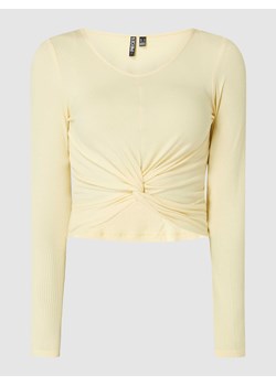 Bluzka krótka o prążkowanej fakturze model ‘Huda’ ze sklepu Peek&Cloppenburg  w kategorii Bluzki damskie - zdjęcie 167774822