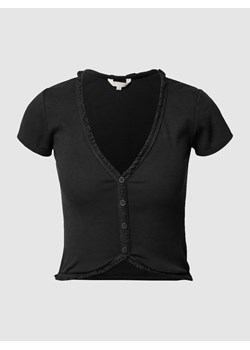 T-shirt krótki z falbanami ze sklepu Peek&Cloppenburg  w kategorii Bluzki damskie - zdjęcie 167774884
