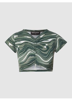 T-shirt krótki ze wzorem na całej powierzchni ze sklepu Peek&Cloppenburg  w kategorii Bluzki damskie - zdjęcie 167774901