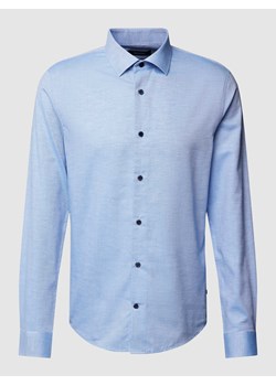 Koszula casualowa o kroju regular fit z fakturowanym wzorem model ‘trostol’ ze sklepu Peek&Cloppenburg  w kategorii Koszule męskie - zdjęcie 167775022