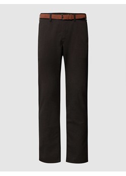 Spodnie o kroju slim fit z wzorem na całej powierzchni ze sklepu Peek&Cloppenburg  w kategorii Spodnie męskie - zdjęcie 167775344