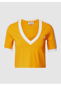 T-shirt krótki z dekoltem w serek ze sklepu Peek&Cloppenburg  w kategorii Bluzki damskie - zdjęcie 167776160