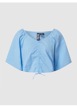 Bluzka krótka z bawełny model ‘Valdine’ ze sklepu Peek&Cloppenburg  w kategorii Bluzki damskie - zdjęcie 167776301