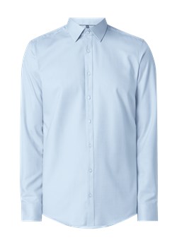 Koszula biznesowa o kroju slim fit z diagonalu ze sklepu Peek&Cloppenburg  w kategorii Koszule męskie - zdjęcie 167776614