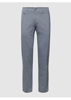 Spodnie z fakturowanym wzorem model ‘FABIO IN’ ze sklepu Peek&Cloppenburg  w kategorii Spodnie męskie - zdjęcie 167777200