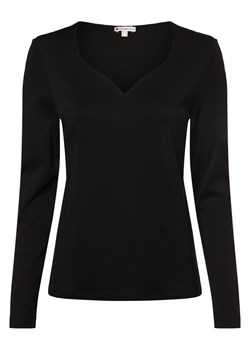Street One Damska koszulka z długim rękawem Kobiety Bawełna czarny jednolity ze sklepu vangraaf w kategorii Bluzki damskie - zdjęcie 167778263