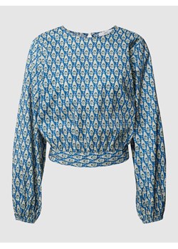 Bluzka z bawełny ze wzorem na całej powierzchni ze sklepu Peek&Cloppenburg  w kategorii Bluzki damskie - zdjęcie 167779103