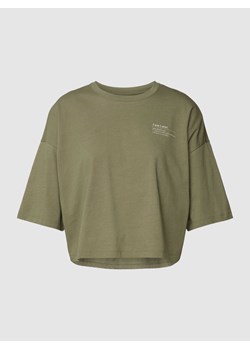 T-shirt krótki z nadrukiem z logo ze sklepu Peek&Cloppenburg  w kategorii Bluzki damskie - zdjęcie 167785251