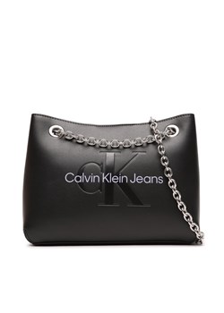 Torebka Calvin Klein Jeans Sculpted 24 Mono K60K607831 0GJ ze sklepu eobuwie.pl w kategorii Kopertówki - zdjęcie 167787281