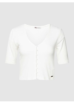 T-shirt z listwą guzikową model ‘MEADOW’ ze sklepu Peek&Cloppenburg  w kategorii Bluzki damskie - zdjęcie 167789441