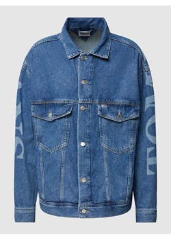 Kurtka jeansowa o kroju oversized z kieszeniami na piersi ze sklepu Peek&Cloppenburg  w kategorii Kurtki męskie - zdjęcie 167790384