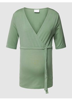 Bluzka ciążowa w kopertowym stylu model ‘CAYLEE’ ze sklepu Peek&Cloppenburg  w kategorii Bluzki ciążowe - zdjęcie 167791604