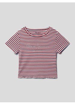 T-shirt ze wzorem w paski model ‘NAZAIRE’ ze sklepu Peek&Cloppenburg  w kategorii Bluzki dziewczęce - zdjęcie 167792003