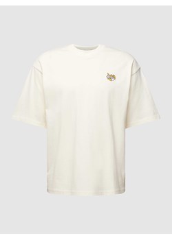 T-shirt z wyhaftowanym napisem ze sklepu Peek&Cloppenburg  w kategorii T-shirty męskie - zdjęcie 167792021