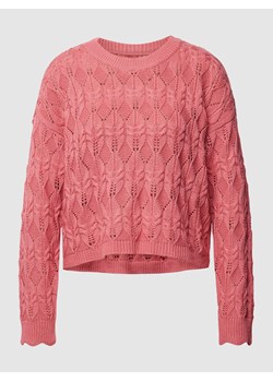 Sweter z dzianiny z fakturowanym wzorem model ‘TILMA’ ze sklepu Peek&Cloppenburg  w kategorii Swetry damskie - zdjęcie 167792703