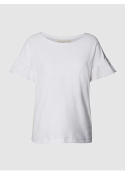 T-shirt z fakturowanym wzorem ze sklepu Peek&Cloppenburg  w kategorii Bluzki damskie - zdjęcie 167792831