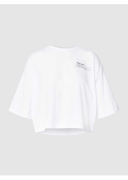 T-shirt krótki z nadrukiem z logo ze sklepu Peek&Cloppenburg  w kategorii Bluzki damskie - zdjęcie 167792994