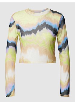 Bluzka krótka z długim rękawem i wzorem całej powierzchni ze sklepu Peek&Cloppenburg  w kategorii Bluzki damskie - zdjęcie 167793224
