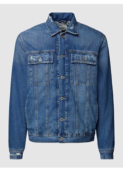 Kurtka jeansowa z przetarciami model ‘BANDANA’ ze sklepu Peek&Cloppenburg  w kategorii Kurtki męskie - zdjęcie 167793324