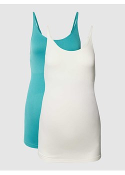 Top ciążowy z elastycznymi wstawkami Model w zestawie 2 szt. model ‘Heal’ ze sklepu Peek&Cloppenburg  w kategorii Bluzki ciążowe - zdjęcie 167793792