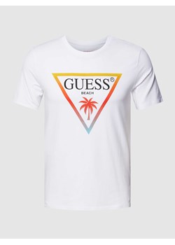T-shirt z nadrukiem z logo model ‘Triangle’ ze sklepu Peek&Cloppenburg  w kategorii T-shirty męskie - zdjęcie 167793913