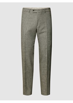 Spodnie do garnituru z delikatnym tkanym wzorem model ‘Shiver’ ze sklepu Peek&Cloppenburg  w kategorii Spodnie męskie - zdjęcie 167794301