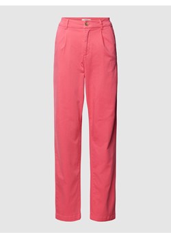 Spodnie materiałowe z zakładkami ze sklepu Peek&Cloppenburg  w kategorii Spodnie damskie - zdjęcie 167795752