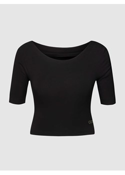 T-shirt krótki z aplikacją z logo model ‘BACK BOW’ ze sklepu Peek&Cloppenburg  w kategorii Bluzki damskie - zdjęcie 167795900