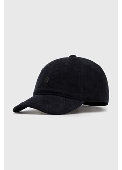 Carhartt WIP czapka z daszkiem sztruksowa Harlem Cap kolor czarny gładka I028955.89XX ze sklepu PRM w kategorii Czapki z daszkiem męskie - zdjęcie 167798523