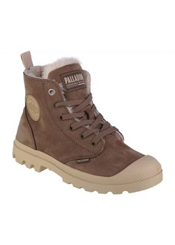 Buty Palladium Pampa Hi Zip Wl W 95982-212-M brązowe ze sklepu ButyModne.pl w kategorii Workery damskie - zdjęcie 167798620