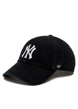 Czapka z daszkiem 47 Brand MLB New York Yankees Thick Cord 47 B-THCKC17EWS-BK Black ze sklepu eobuwie.pl w kategorii Czapki z daszkiem damskie - zdjęcie 167801461